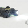 FMA AN/PEQ15 Upgrade Version V2 – bílá LED svítilna  plus  zelený laser s IR krytkami  plus  IR přísvit, černý