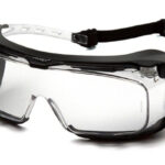 PYRAMEX Ochranné brýle Cappture ES9910STMRG s gumovým těsněním, nemlživé – čiré
