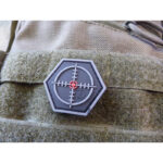 Plastové 3D patche JTG SNIPER Scope, Hexagon Patch, swat, černý