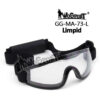 Wosport Ochranné taktické brýle MA-73, černé – čiré