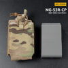 Wosport SRMP sumka Single MOLLE na zásobník M4/M16 otevřená – MC