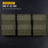 Wosport FAST type Triple MOLLE sumka na 5.56 zásobníky M4/M16, střední – Ranger Green
