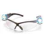 PYRAMEX Ochranné brýle PMXTREME LED ESB6310STPLED, nemlživé – čiré